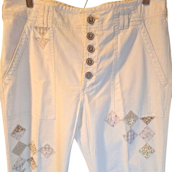 Pilcro Anthropologie The Wanderer patched utility pants 32 - Picture 3 of 7